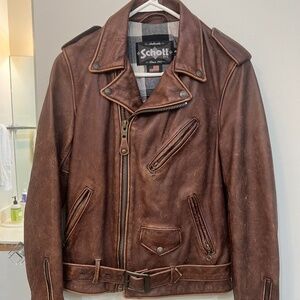 Vintage Schott USA 626VN Leather Riding Jacket Men’s Small